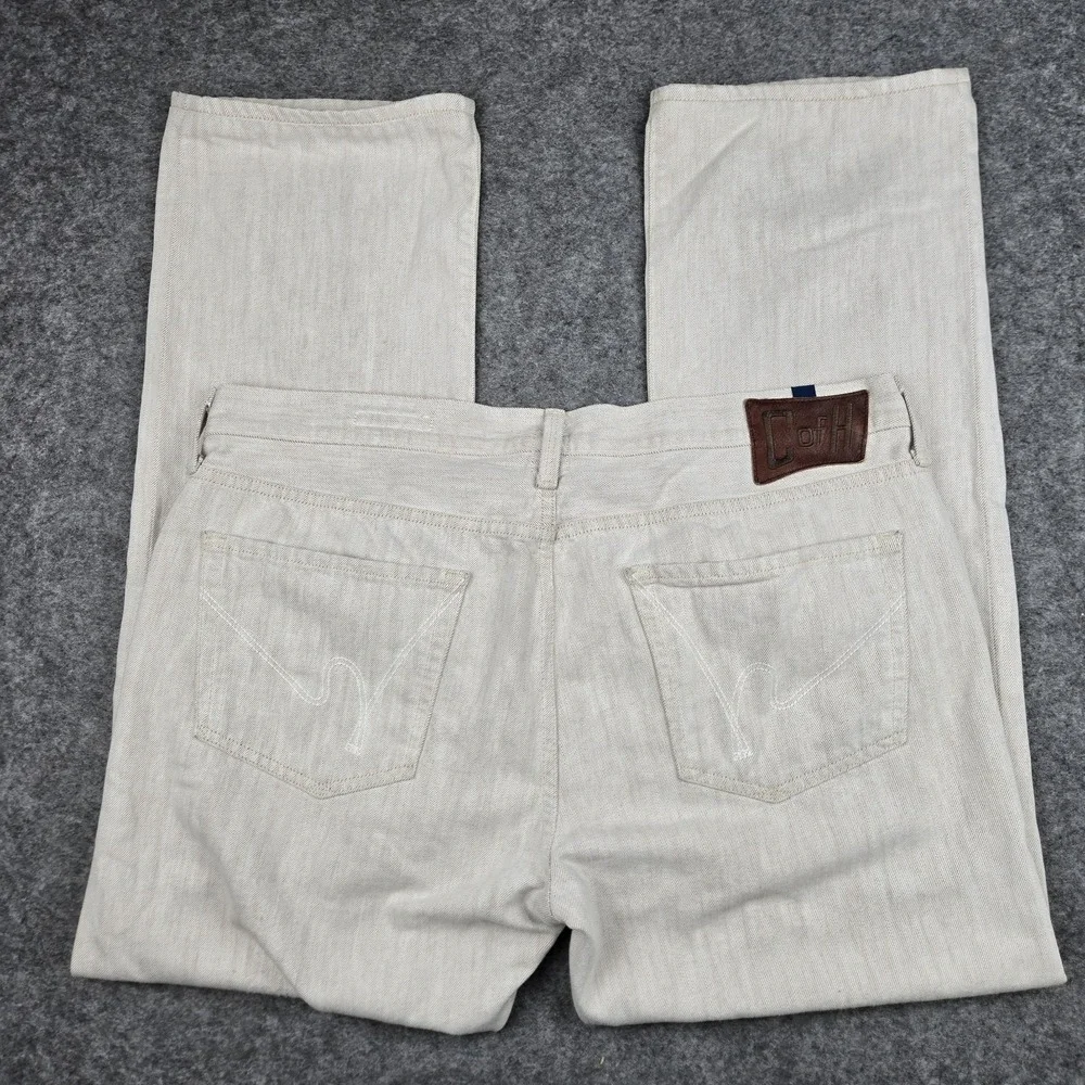 Citizens of Humanity Sid Pants Jeans Men's 38x30 Beige Sand Regular Straight USA